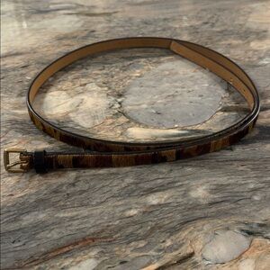 J. Crew camo print leather belt